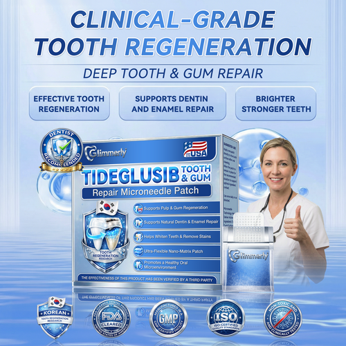 Glimmerly® 🦷 Tideglusib Fast‑Dissolving Tooth & Gum Repair Oral Strips 👀 (Supports tooth repair and helps relieve gum discomfort and other common oral concerns)