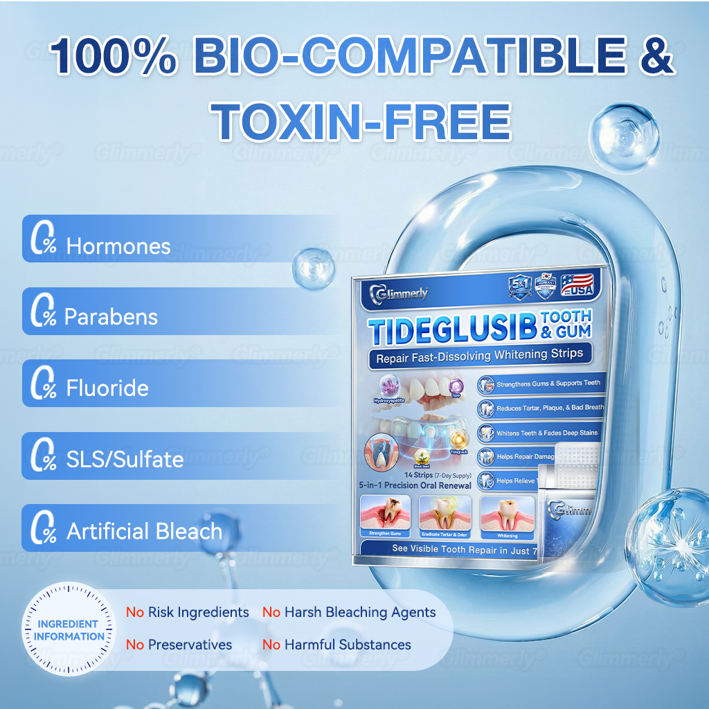 Smile instantly 🦷 𝐺𝑙𝑖𝑚𝑚𝑒𝑟𝑙𝑦® 𝑇𝑖𝑑𝑒𝑔𝑙𝑢𝑠𝑖𝑏 𝑇𝑜𝑜𝑡ℎ & 𝐺𝑢𝑚 𝑅𝑒𝑝𝑎𝑖𝑟 𝐹𝑎𝑠𝑡-𝐷𝑖𝑠𝑠𝑜𝑙𝑣𝑖𝑛𝑔 𝑊ℎ𝑖𝑡𝑒𝑛𝑖𝑛𝑔 𝑆𝑡𝑟𝑖𝑝𝑠  (𝟓-𝐢𝐧-𝟏 ✨ 𝐑𝐞𝐛𝐮𝐢𝐥𝐝 𝐄𝐧𝐚𝐦𝐞𝐥 & 𝐃𝐞𝐧𝐭𝐢𝐧 • 𝐒𝐭𝐫𝐞𝐧𝐠𝐭𝐡𝐞𝐧 𝐆𝐮𝐦𝐬 • 𝐄𝐫𝐚𝐝𝐢𝐜𝐚𝐭𝐞 𝐓𝐚𝐫𝐭𝐚𝐫 & 𝐎𝐝𝐨𝐫 • 𝐖𝐡𝐢𝐭𝐞𝐧𝐢𝐧𝐠 • 𝐒𝐭𝐨𝐩 𝐓𝐨𝐨𝐭𝐡 𝐒𝐞𝐧𝐬𝐢𝐭𝐢𝐯𝐢𝐭𝐲)