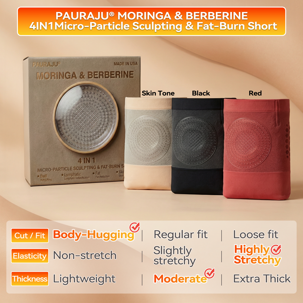 𝐎𝐟𝐟𝐢𝐜𝐢𝐚𝐥 𝐁𝐫𝐚𝐧𝐝 𝐒𝐭𝐨𝐫𝐞 👙 𝐏𝐀𝐔𝐑𝐀𝐉𝐔® 𝟐𝟎𝟐𝟔 𝐌𝐨𝐫𝐢𝐧𝐠𝐚 & 𝐁𝐞𝐫𝐛𝐞𝐫𝐢𝐧𝐞 𝟒-𝐈𝐧-𝟏 𝐌𝐢𝐜𝐫𝐨-𝐏𝐚𝐫𝐭𝐢𝐜𝐥𝐞 𝐒𝐜𝐮𝐥𝐩𝐭𝐢𝐧𝐠 & 𝐅𝐚𝐭-𝐁𝐮𝐫𝐧 𝐒𝐡𝐨𝐫𝐭𝐬